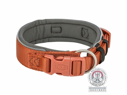 Picture of Obroa dla psa Trixie Premium Pomaraczowy Grafit M/L 40-48 cm