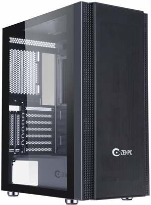 Attēls no Obudowa do komputera ZENPC Z5 Mesh Black 4x P12 PWM PST 120mm