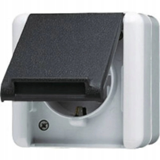 Picture of Obudowa natynkowa Jung 820W, Gniazdo elektryczne, szary