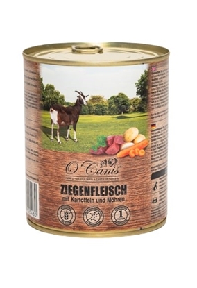 Attēls no O'CANIS canned dog food- wet food-goat with potatoes - 800 g