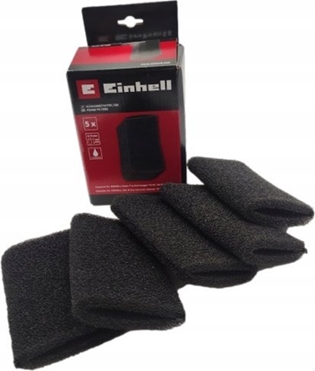 Изображение Odkurzacz przemysowy Einhell Einhell foam filter 2351135, 10 liters, 5 pieces (for wet / dry vacuum cleaner TE-VC 18/10 Li)