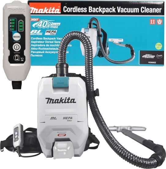 Изображение Odkurzacz przemysowy Makita ODKURZACZ AKUMULATOROWY PLECAKOWY 2 L 40V XGT 0*AH