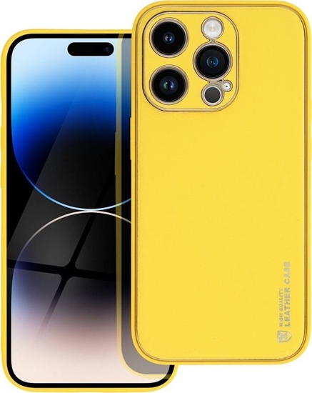 Picture of OEM Futera LEATHER Case skórzany do IPHONE 14 PRO óty