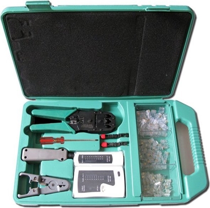 Picture of OEM XtendLan sada náadí v kufru pro strukturované sít (klet, naráe, stripovací nástroj, tester, konektory)