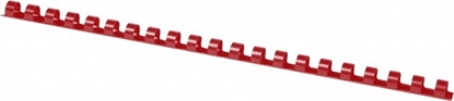 Attēls no Office Products Grzbiety do bindowania OFFICE PRODUCTS, A4, 12mm (95 kartek), 100 szt., czerwone