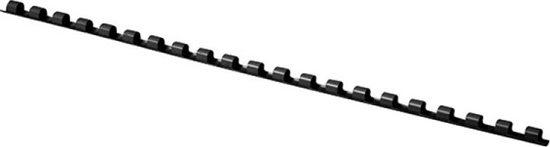 Picture of Office Products GRZBIETY DO BINDOWANIA OFFICE PRODUCTS, A4, 6MM (25 KARTEK), 100 SZT., CZARNE 20240615-05