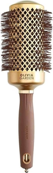 Picture of Olivia Garden Olivia Garden Expert Blowout Shine szczotka do modelowania i suszenia wosów Gold/Brown 55mm