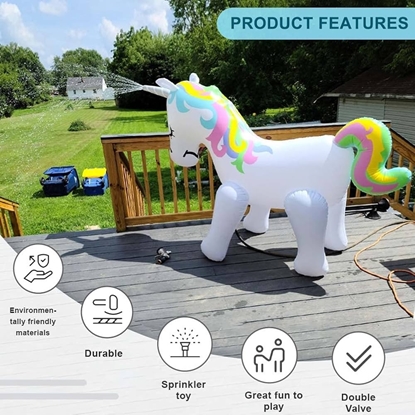 Изображение Oppustlige enhjørning m. sprinkler