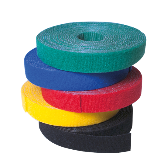 Изображение Organizator kabli, rolka dł.4m, rzep, czarny