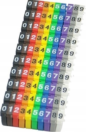 Picture of Organizer Alantec Oznaczniki kabli 0-9 na kable o r. 4-5.5mm czarne