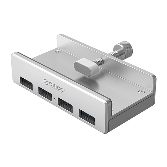 Изображение Orico MH4PU Hub Clamp-Mounted 4x USB-A 3.0 - Silve