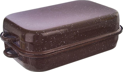 Picture of Orion Brytfanna emaliowana z pokryw pokrywk brytfanka do pieczenia misa gsiarka 46x27,5x14,5 cm