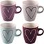 Picture of Orion Kubek ceramiczny w serca zestaw kubków do kawy herbaty 4 sztuki 230 ml
