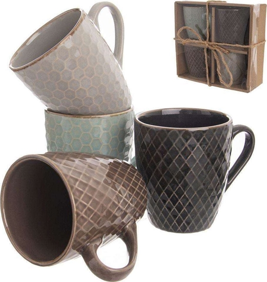 Picture of Orion Kubek ceramiczny, 250 ml, do picia, kawy, herbaty, na prezent, zestaw, komplet kubków, 4 sztuki