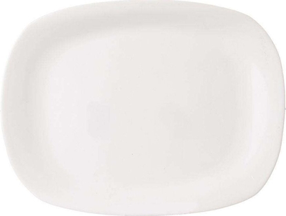 Attēls no Orion Pómisek szklany BIAY prostoktny talerz patera szklana 28x21 cm uniwersalny
