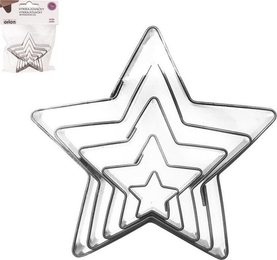 Изображение Orion Wykrawacz foremka do ciastek pierników GWIAZDA 5x uniwersalny