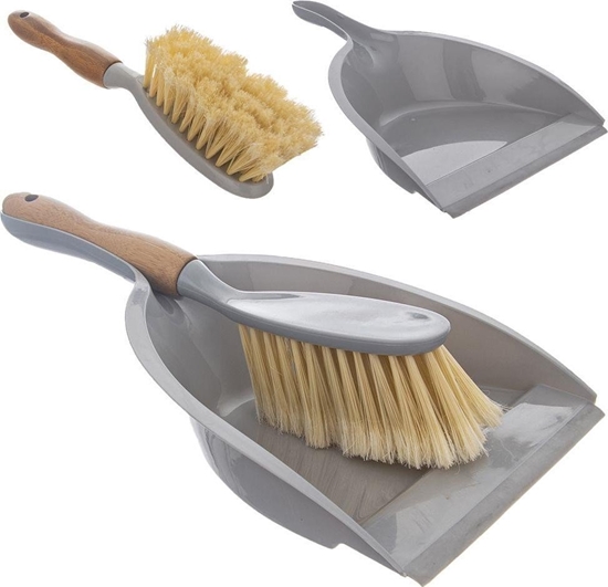 Picture of Orion Zmiotka z szufelk z gum do zamiatania zawieszenia szara bambusowa