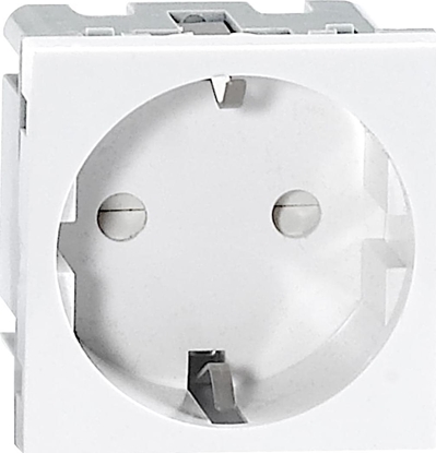 Picture of Orno NOEN GS, gniazdo moduowe 45x45mm 1x2P+Z, typ F schuko, 16A 250V, biae