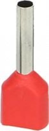 Изображение Orno Tulejka izolowana podwójna, przekrój maksymalny 1mm?, dugo miedzianej tulejki 10mm, Blister 25 szt.