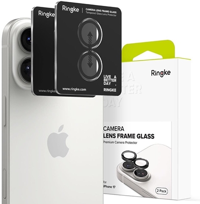 Attēls no Ringke Ringke Camera Frame Protector 2-pack for iPhone 17 - Black