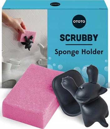 Picture of OTOTO Scrubby Grey Sponge Holder