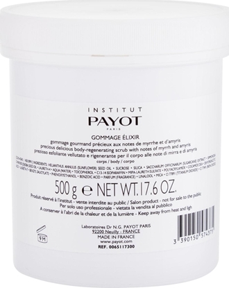 Attēls no Payot PAYOT Corps Elixir Enhancing Gold Body Scrub Peeling do ciaa 500g
