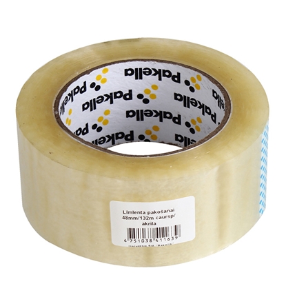 Attēls no Pakošanas līmlenta 48mm*132m, caurspīdīga,akrila