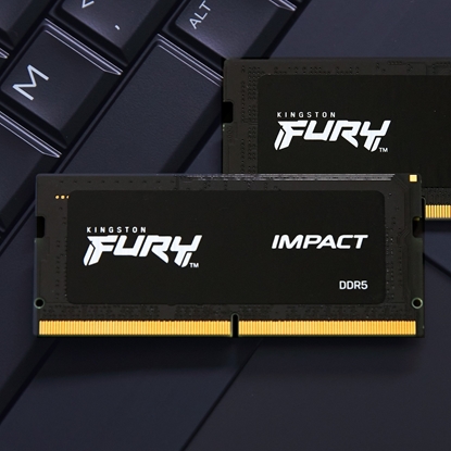 Изображение Pami do laptopa Kingston Fury Impact, SODIMM, DDR5, 32 GB, 5600 MHz, CL40 (KF556S40IBK2-32)