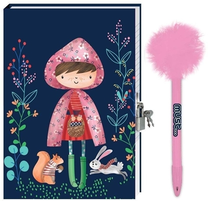 Picture of Pamitnik+dugopis z pomponem Czerwony Kapturek