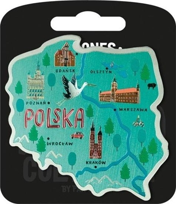 Attēls no Pan Dragon Magnes Polska zielona - i love poland A