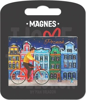 Изображение Pan Dragon Magnes Pozna rynek rower - i love poland C