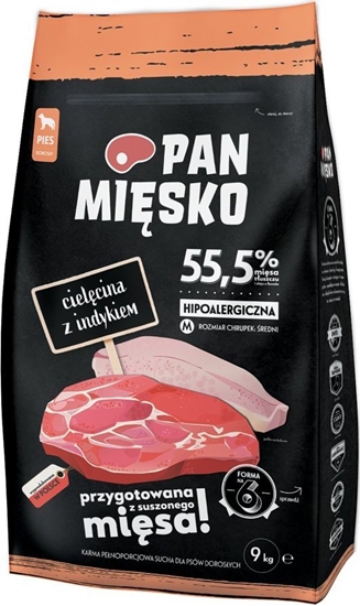Picture of Pan Misko Karma sucha dla psa Cielcina z indykiem chrupki M 20kg