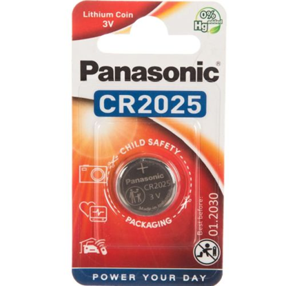 Picture of Panasonic CR2025-1BB Blistera iepakojumā 1gb.