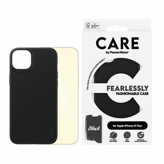 Изображение Panzer Glass CARE by PanzerGlass Fearlessly Fashionable Case for iPhone 15 Plus - Black