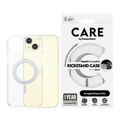 Изображение Panzer Glass CARE by PanzerGlass Kickstand Case MagSafe for iPhone 15 Plus - silver