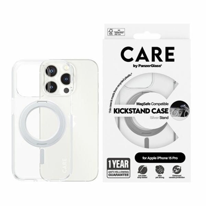 Изображение Panzer Glass CARE by PanzerGlass Kickstand Case MagSafe for iPhone 15 Pro - silver
