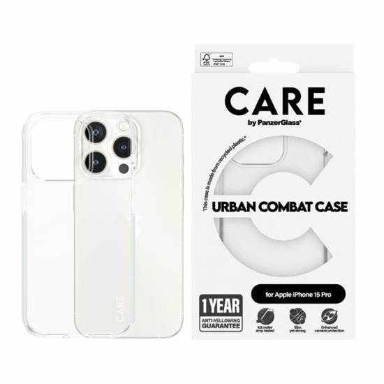 Picture of Panzer Glass CARE by PanzerGlass Urban Combat Case for iPhone 15 Pro - Clear