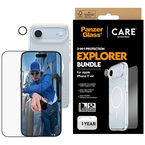 Picture of PanzerGlass CARE by PanzerGlass 3-in-1 Explorer Set iP 17 Air
