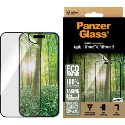 Изображение PanzerGlass MATRIX Screen Protector iPhone 16 6.1" Ultra-Wide Fit 2869