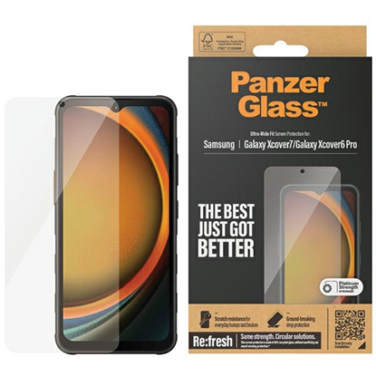 Изображение PanzerGlass Panzerglass Ultra-Wide Fit Sam Xcover7/ Xcover6 Pro Re-Glass Screen Protection 7365