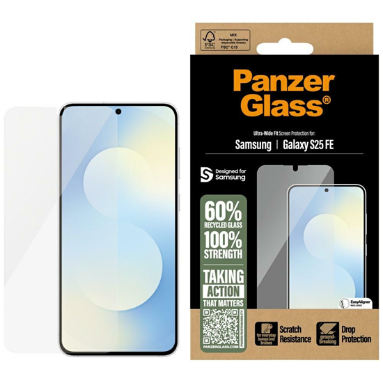 Picture of PanzerGlass Screen Protector Galaxy S25 FE/UWF EasyAligner