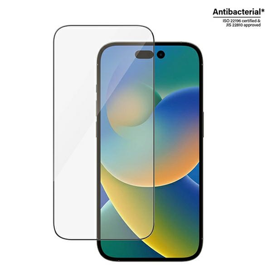 Изображение PanzerGlass PanzerGlass Ultra-Wide Fit - szko antybakteryjne do iPhone 14 Pro czarna ramka