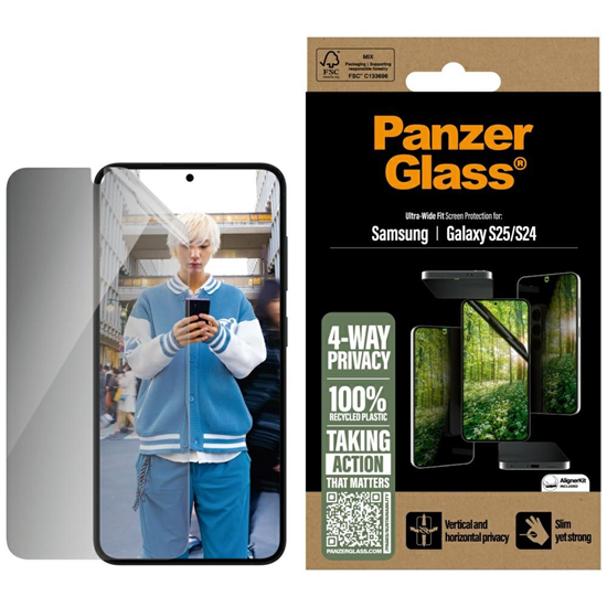 Picture of PanzerGlass ECO* MATRIX 4-way Screen Protector Galaxy S25