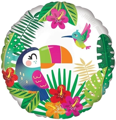 Picture of Party Deco Balon foliowy Standard Tropical Paradise