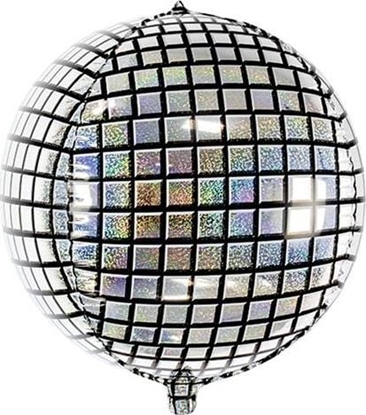Picture of Party Deco Balon foliowy, kula disco, holograficzny, 40 cm. uniwersalny