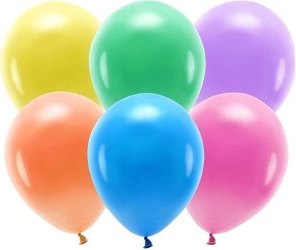 Attēls no Party Deco Balony Eco 30cm, pastelowe, MIX (1 op. / 10 szt.)