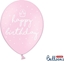 Attēls no Party Deco Balony urodzinowe, Happy Birthday, róowe, 30 cm, 6 szt. uniwersalny