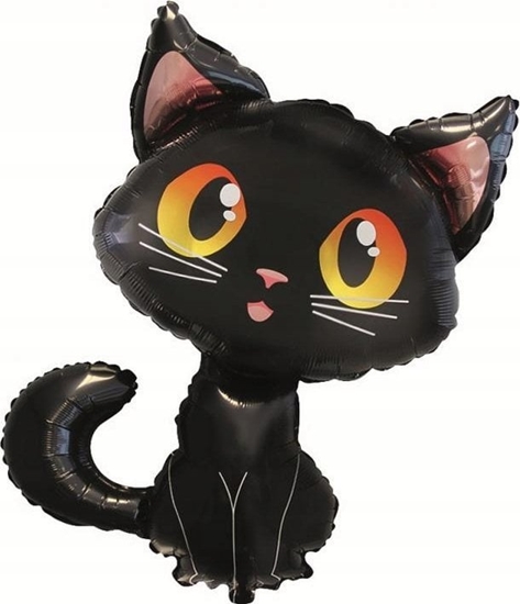 Picture of PartyDeco Balon foliowy Czarny kot 90cm
