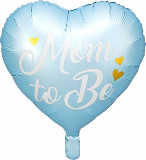 Picture of PartyDeco Balon foliowy Mom to Be, 35cm, niebieski one size