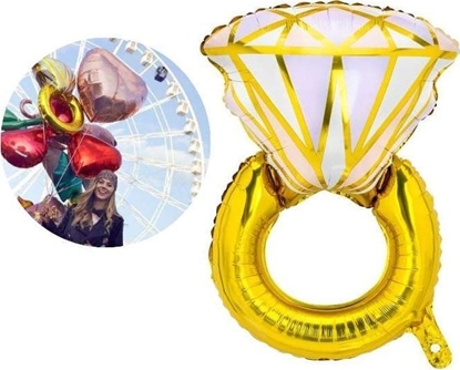 Picture of PartyDeco Balon foliowy Piercionek, 60x95cm, mix